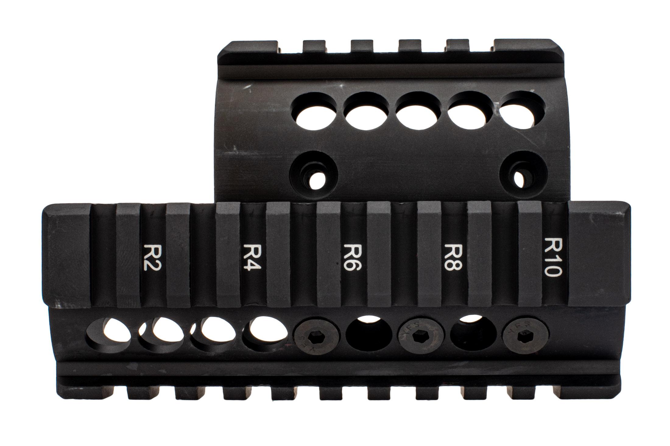 Midwest Industries Mini Draco AK Railed Handguard Standard Topcover Black MIAKMD